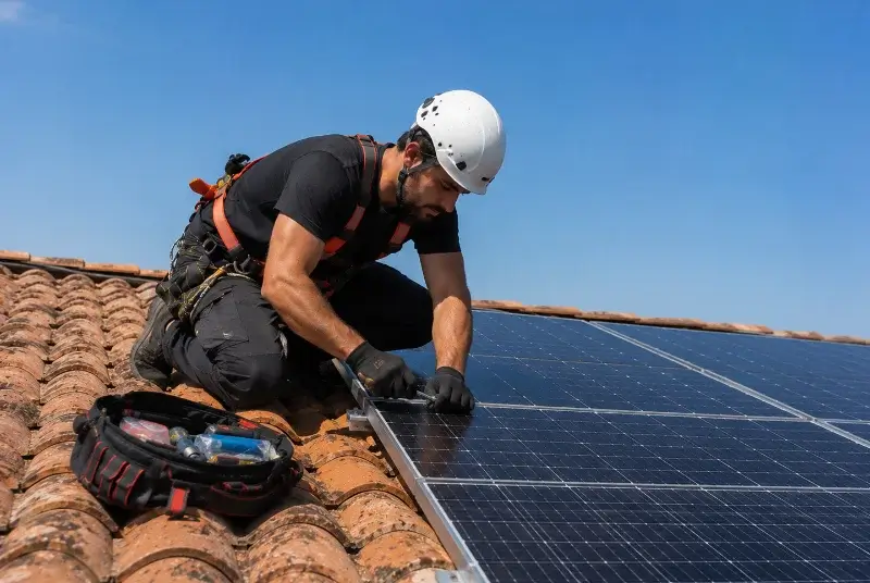 Maintenance et monitoring de panneaux solaires à Bouzigues